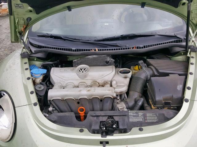 3VWRW31C08M503601 - 2008 VOLKSWAGEN NEW BEETLE მწვანე ფოტო 7