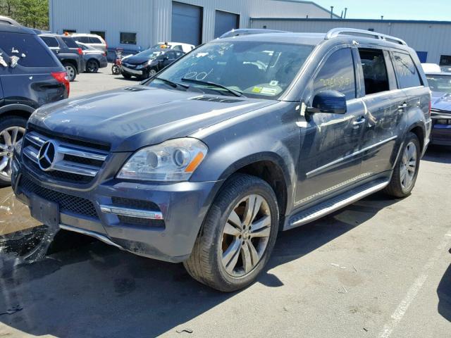 4JGBF7BE9BA629869 - 2011 MERCEDES-BENZ GL 450 4MA GRAY photo 2