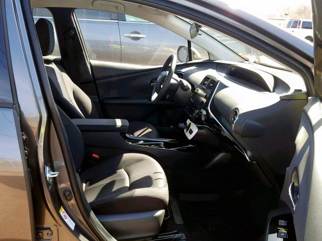 JTDKARFP0J3100548 - 2018 TOYOTA PRIUS PRIM 灰色 照片 5