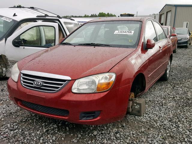 KNAFE121885547679 - 2008 KIA SPECTRA EX RED photo 2