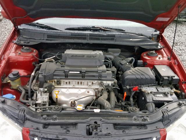 KNAFE121885547679 - 2008 KIA SPECTRA EX RED photo 7