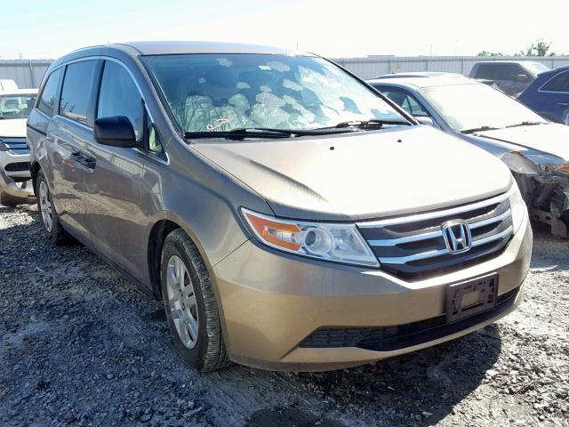 5FNRL5H23CB019911 - 2012 HONDA ODYSSEY LX BROWN photo 1