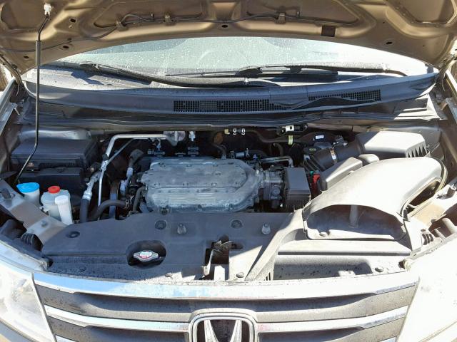 5FNRL5H23CB019911 - 2012 HONDA ODYSSEY LX BROWN photo 7