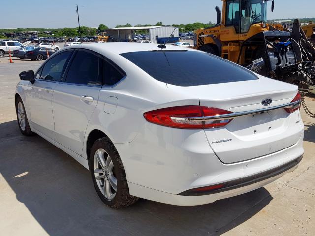 3FA6P0H79JR171179 - 2018 FORD FUSION SE  photo 3