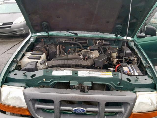 1FTYR11V9YTA39057 - 2000 FORD RANGER GREEN photo 7