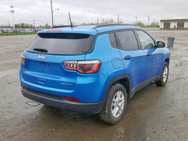 3C4NJCAB3JT212223 - 2018 JEEP COMPASS SP 蓝色 照片 4