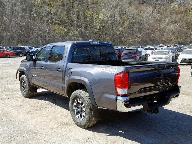 5TFCZ5AN7HX048429 - 2017 TOYOTA TACOMA DOU GRAY photo 3