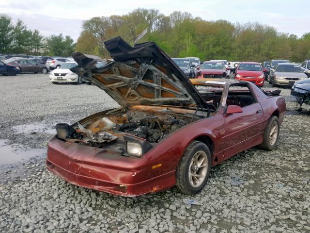 1G2FW2184HN241877 - 1987 PONTIAC FIREBIRD T RED photo 2