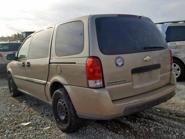 1GNDV23L66D129566 - 2006 CHEVROLET UPLANDER L 棕色 照片 3