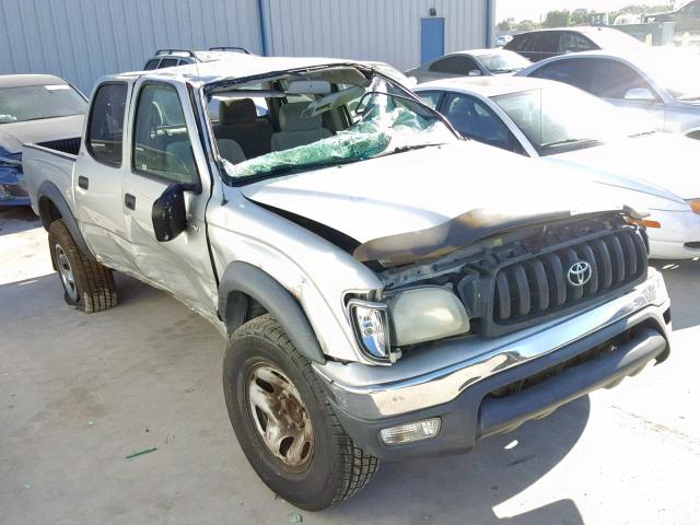 5TEGN92N54Z427452 - 2004 TOYOTA TACOMA DOU SILVER photo 1