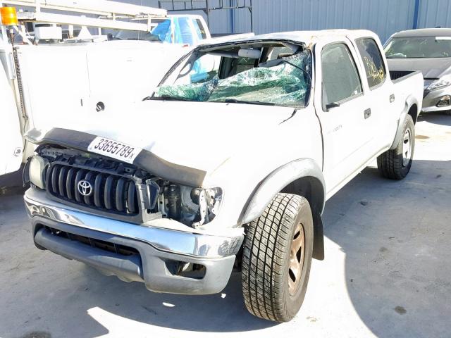 5TEGN92N54Z427452 - 2004 TOYOTA TACOMA DOU SILVER photo 2