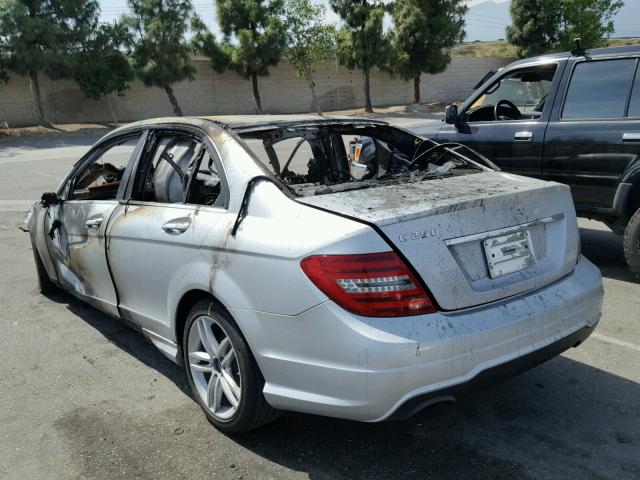 WDDGF4HB0EA905145 - 2014 MERCEDES-BENZ C 250 SILVER photo 3