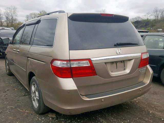 5FNRL38865B011085 - 2005 HONDA ODYSSEY TO TAN photo 3