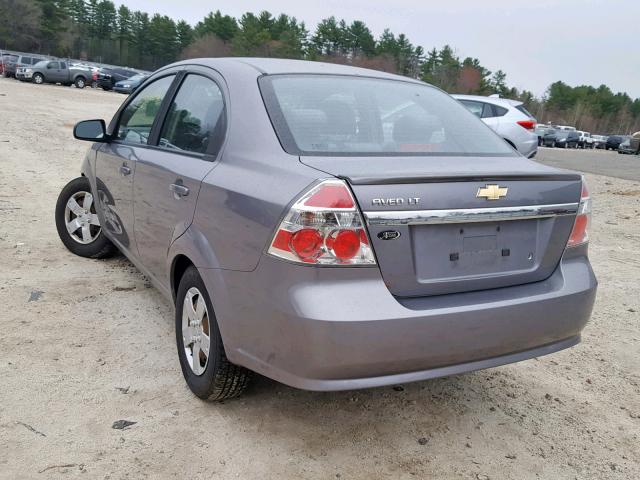 KL1TD5DEXAB107011 - 2010 CHEVROLET AVEO LS GRAY photo 3