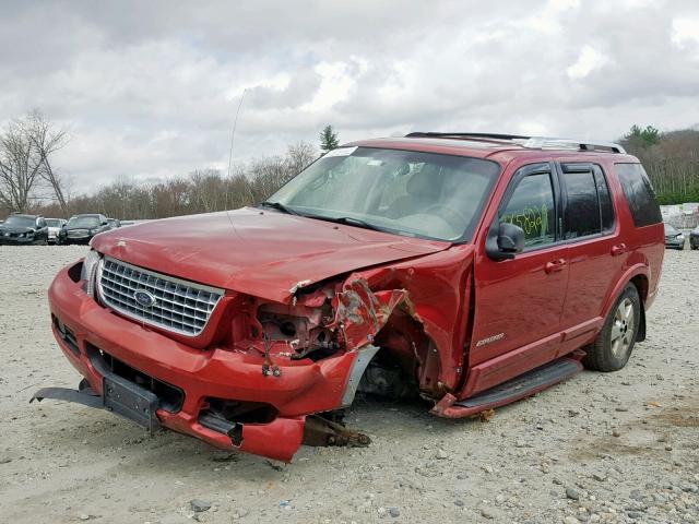 1FMZU85W64UB25196 - 2004 FORD EXPLORER L RED photo 2