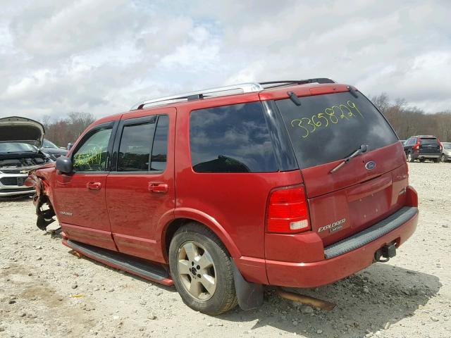 1FMZU85W64UB25196 - 2004 FORD EXPLORER L RED photo 3