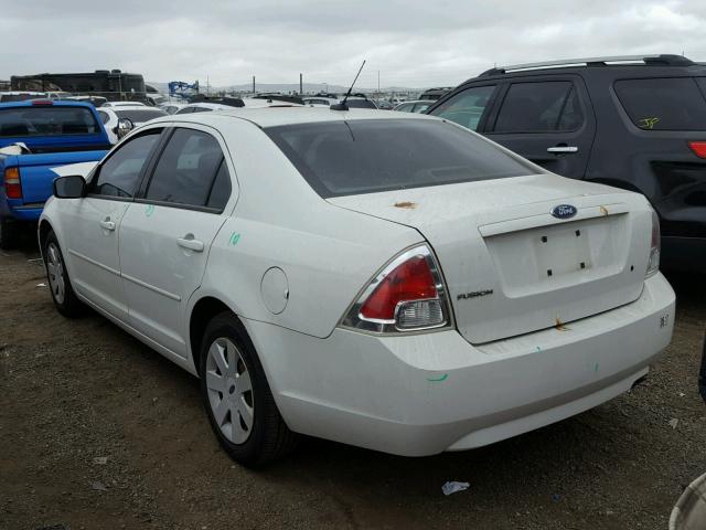 3FAHP06Z18R109055 - 2008 FORD FUSION S WHITE photo 3