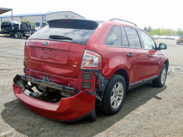 2FMDK46C97BA57421 - 2007 FORD EDGE SE RED photo 4