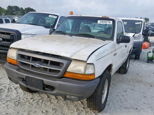 1FTYR10V8YPA80323 - 2000 FORD RANGER WHITE photo 2