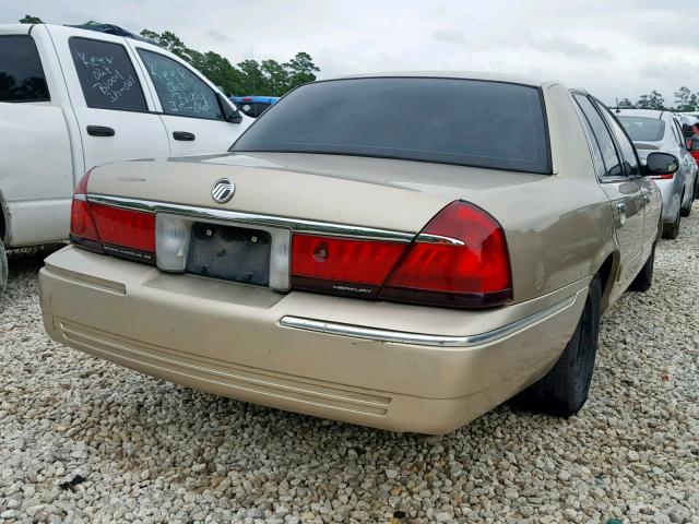 2MEFM74W1YX702975 - 2000 MERCURY GRAND MARQ GOLD photo 4