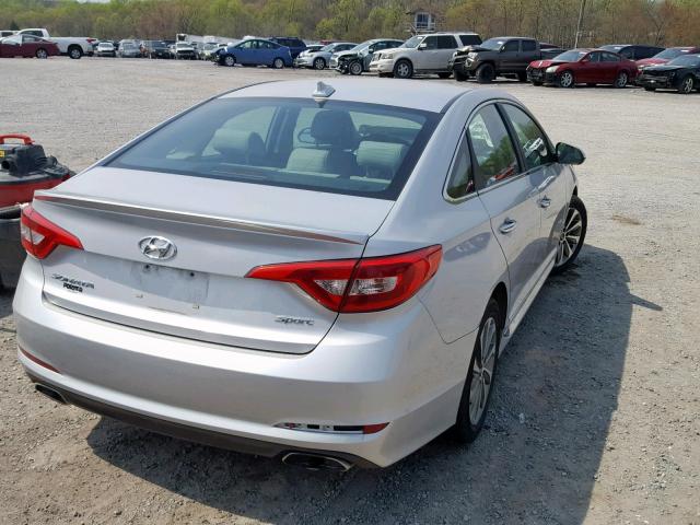 5NPE34AF8GH368866 - 2016 HYUNDAI SONATA SPO SILVER photo 4