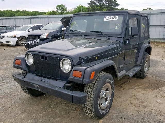 1J4FY29P6VP452722 - 1997 JEEP WRANGLER / BLACK photo 2