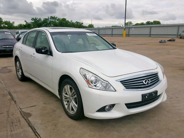 JN1CV6AR7DM757977 - 2013 INFINITI G37 WHITE photo 1