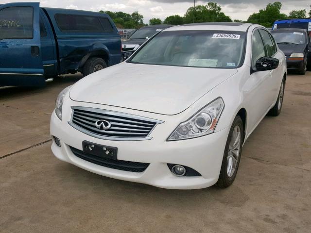 JN1CV6AR7DM757977 - 2013 INFINITI G37 WHITE photo 2