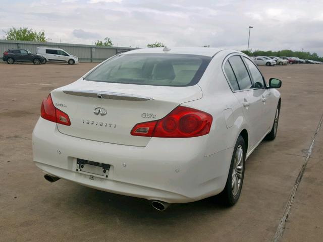 JN1CV6AR7DM757977 - 2013 INFINITI G37 WHITE photo 4