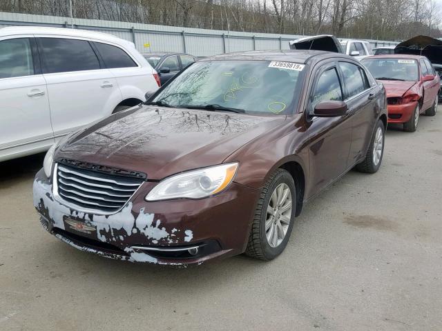 1C3CCBBB1CN212934 - 2012 CHRYSLER 200 TOURIN BROWN photo 2