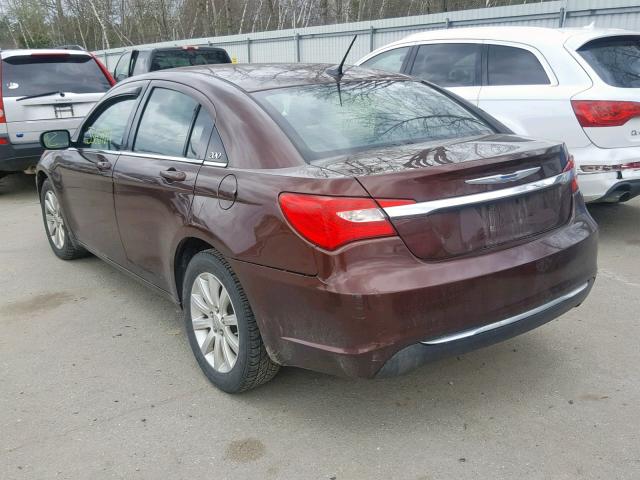 1C3CCBBB1CN212934 - 2012 CHRYSLER 200 TOURIN BROWN photo 3