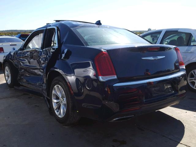 2C3CCAAG9GH238610 - 2016 CHRYSLER 300 LIMITE BLUE photo 3