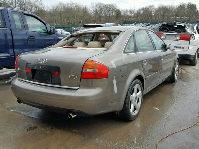 WAULD64BX3N046570 - 2003 AUDI A6 2.7T QU GRAY photo 4