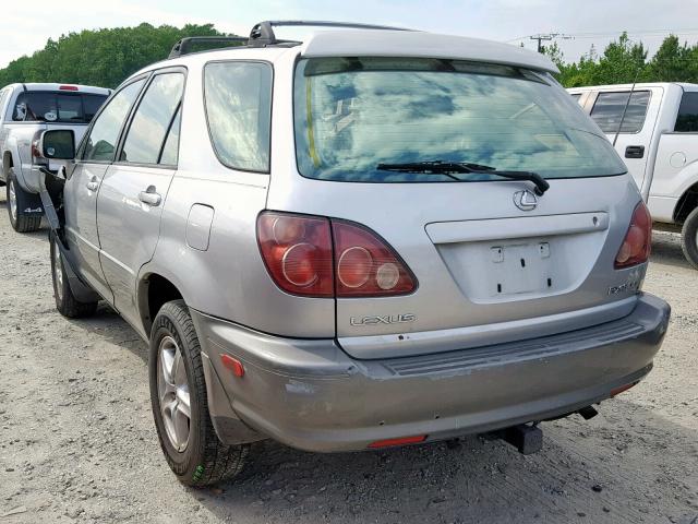 JT6HF10U7X0039535 - 1999 LEXUS RX 300 SILVER photo 3