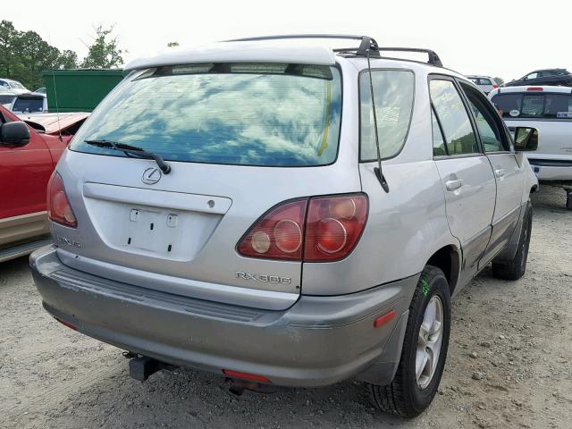 JT6HF10U7X0039535 - 1999 LEXUS RX 300 SILVER photo 4