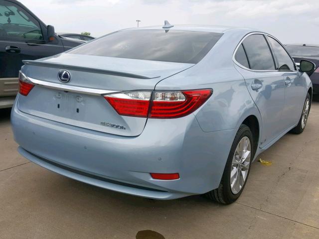 JTHBW1GG4E2041967 - 2014 LEXUS ES 300H BLUE photo 4