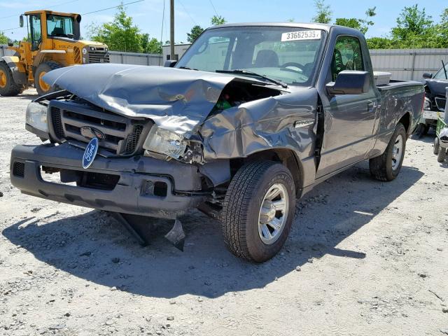 1FTYR10D77PA00970 - 2007 FORD RANGER GRAY photo 2