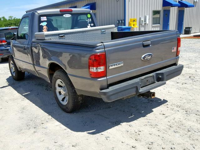 1FTYR10D77PA00970 - 2007 FORD RANGER GRAY photo 3