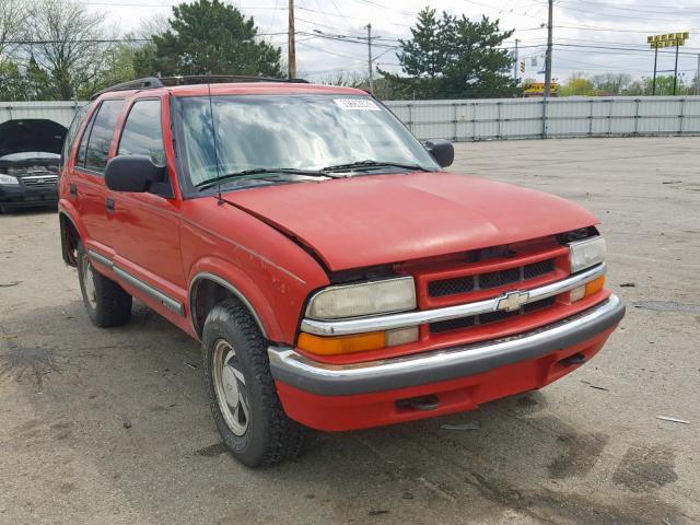 1GNDT13W9Y2105187 - 2000 CHEVROLET BLAZER RED photo 1