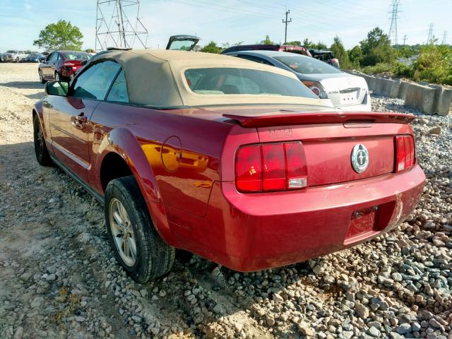 1ZVFT84N875307707 - 2007 FORD MUSTANG RED photo 3