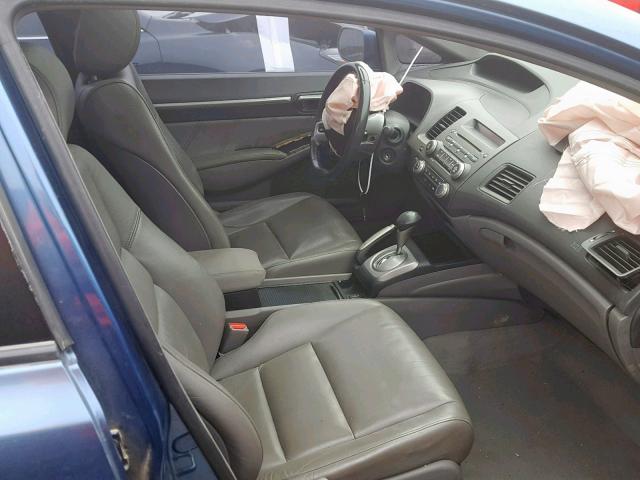 2HGFA16998H004074 - 2008 HONDA CIVIC EXL 蓝色 照片 5