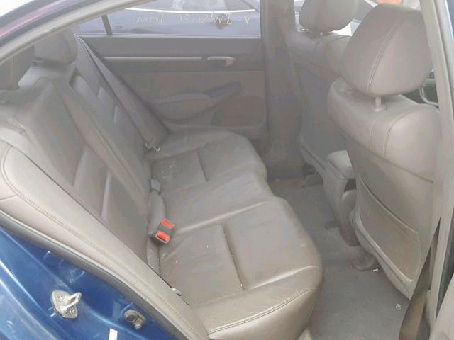 2HGFA16998H004074 - 2008 HONDA CIVIC EXL 蓝色 照片 6