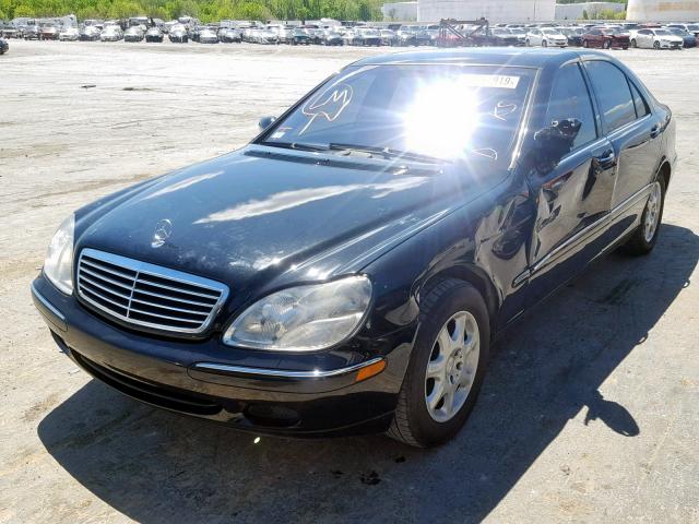 WDBNG75J71A154677 - 2001 MERCEDES-BENZ S 500 BLACK photo 2