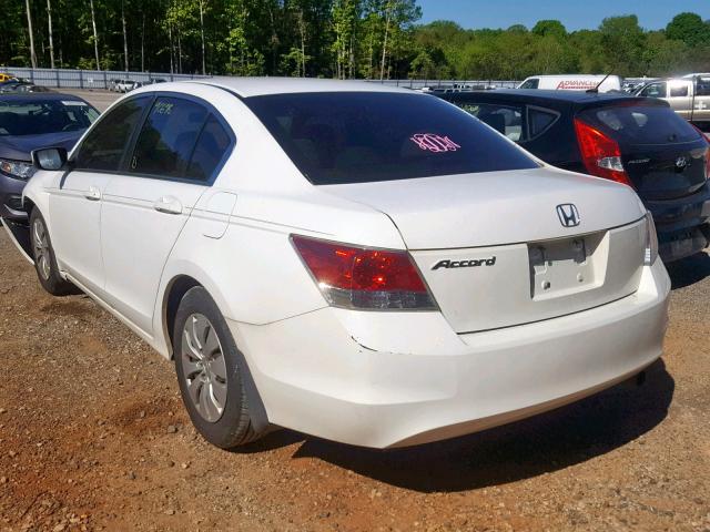 1HGCP26398A009793 - 2008 HONDA ACCORD WHITE photo 3