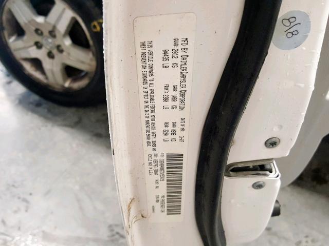 1B3HB48B67D253029 - 2007 DODGE CALIBER SX WHITE photo 10