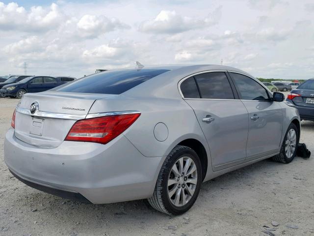 1G4GB5GR2EF195495 - 2014 BUICK LACROSSE SILVER photo 4