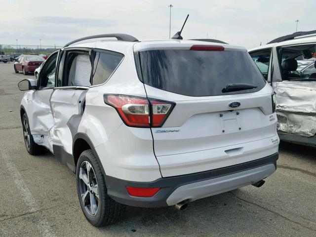 1FMCU0HD8JUA08460 - 2018 FORD ESCAPE SEL WHITE photo 3