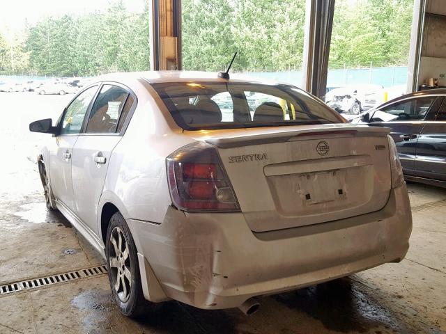 3N1AB6AP7BL706470 - 2011 NISSAN SENTRA 2.0 SILVER photo 3