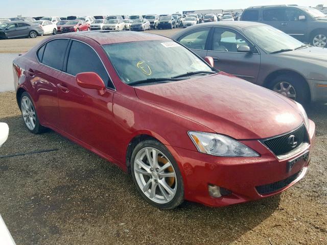 JTHBK262785061544 - 2008 LEXUS IS 250 MAROON photo 1