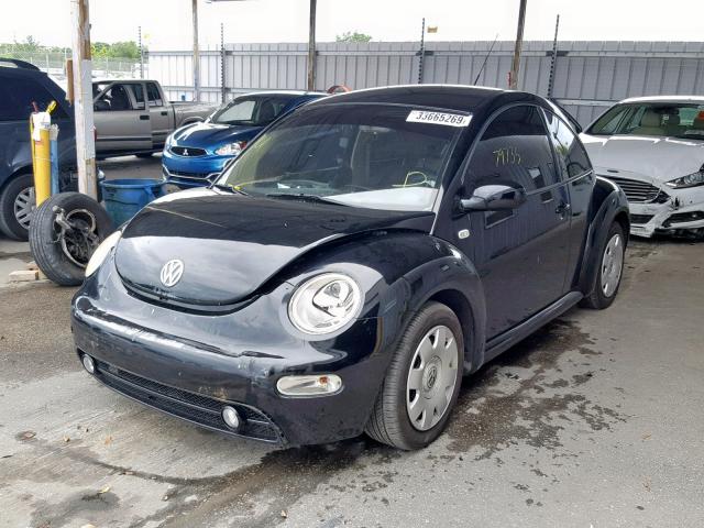 3VWCB21C32M403964 - 2002 VOLKSWAGEN NEW BEETLE Schwarz Foto 2